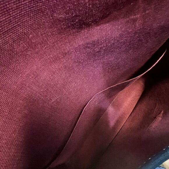 Vintage Western Blue and Black Messenger flap shoulder Bag with Matching Wallet - Picture 5 of 9